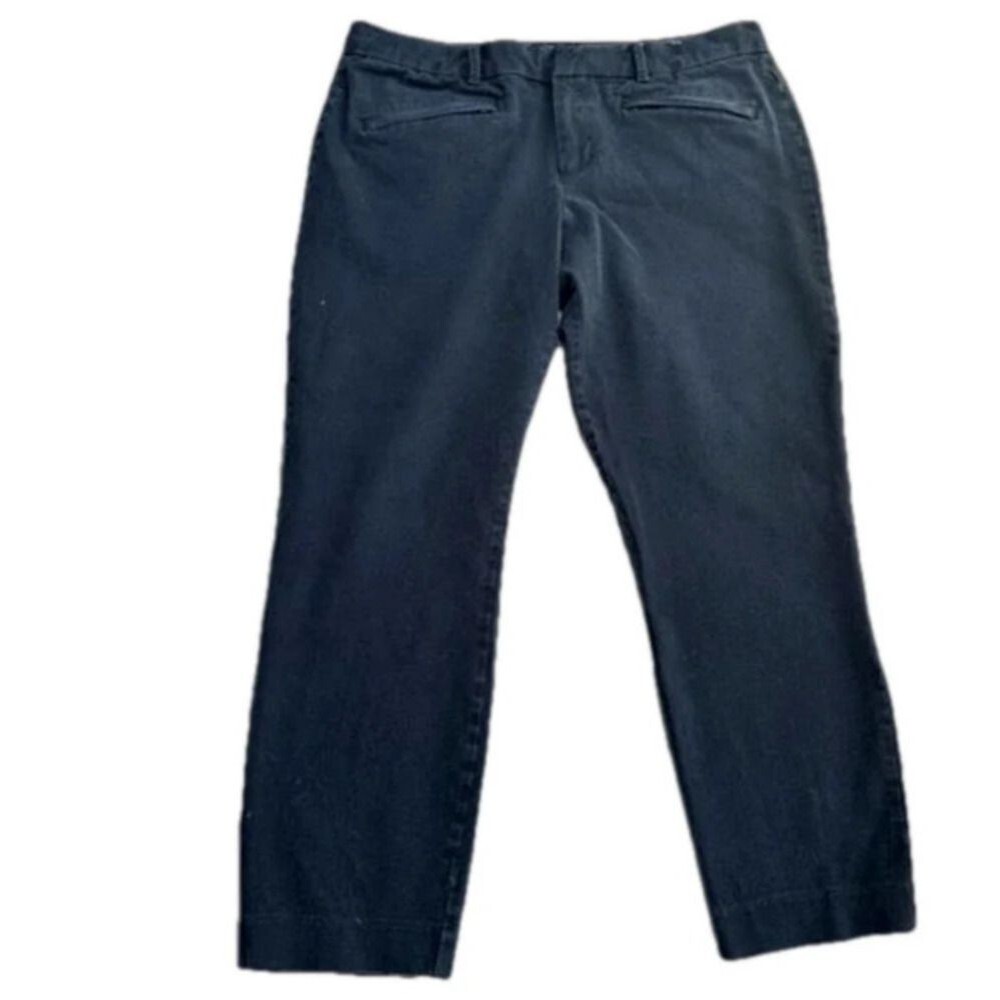 Gap Black Skinny Ankle Pants 14R Stretch Cropped Career Casual Minimalist Work